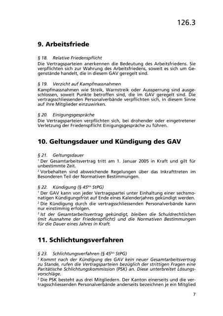 126.3 Gesamtarbeitsvertrag (GAV) - LexFind