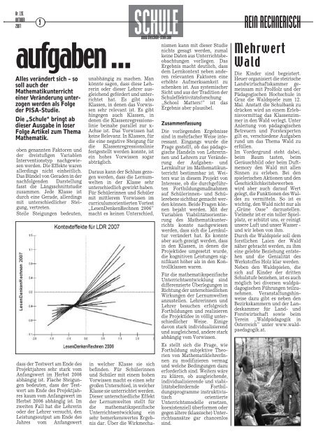 Oktober 2007 - Landesschulrat Steiermark