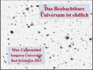 vom Sonnensystem zum Rand des Universums