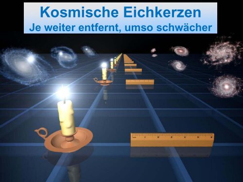 vom Sonnensystem zum Rand des Universums