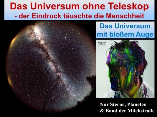 vom Sonnensystem zum Rand des Universums