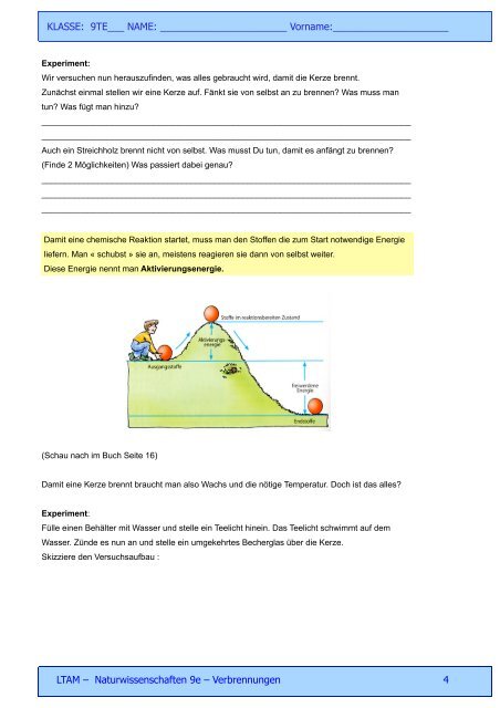 Verbrennung Kerze