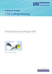 Variable Volumenstromregler Typ VRE (PDF, 1.6 MB) - LTG ...