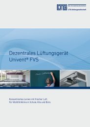 Dezentrales Lüftungsgerät Univent® FVS - LTG Aktiengesellschaft