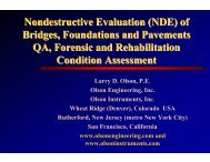 Nondestructive Evaluation (NDE) of Bridges, Foundations and ...