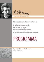 Konferences programma - Latvijas Universitāte