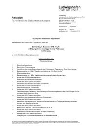 Sitzung des Ortsbeirates Oggersheim Die Mitglieder ... - Ludwigshafen