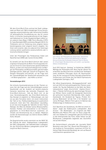 Kulturbericht 2012 (pdf, 5.6 MB) - Ludwigshafen