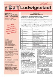 Mitteilungsblatt Aktuelle Ausgabe - Ludwigsstadt