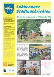 Lübbenauer Stadtnachrichten - Stadt Lübbenau/Spreewald