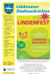 Lübbenauer Stadtnachrichten - Lübbenau im Spreewald