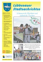 Lübbenauer Stadtnachrichten - Lübbenau im Spreewald