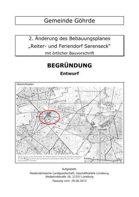 Entwurf Begründung - Landkreis Lüchow-Dannenberg