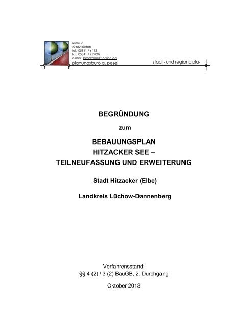 Begründung - Landkreis Lüchow-Dannenberg