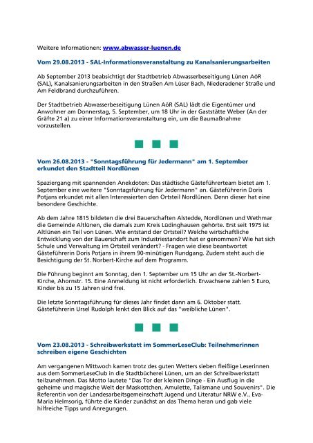 2. august2013.pdf - Stadt Lünen