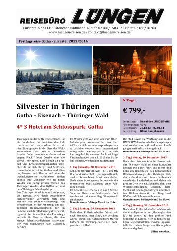 Silvester in Thüringen