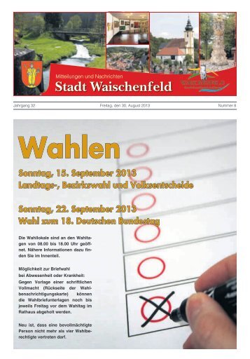 Wahlen - Waischenfeld