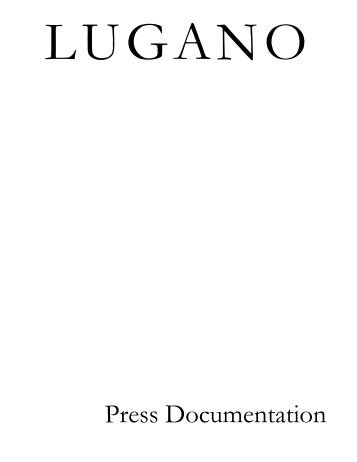 Press Documentation - Lugano Turismo