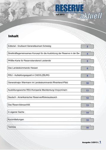 Reserve aktuell 03/2013 - Luftwaffe