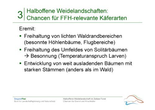 Vortrag: "Beweidungsprojekt Zeitzer Forst (Sachsen)"