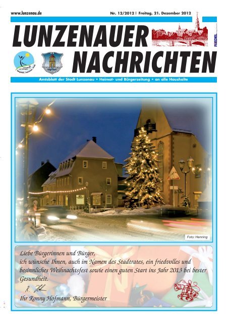 Dezember 2012 - Lunzenau