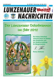 Der Lunzenauer Osterbrunnen im Jahr 2012 Der Lunzenauer ...