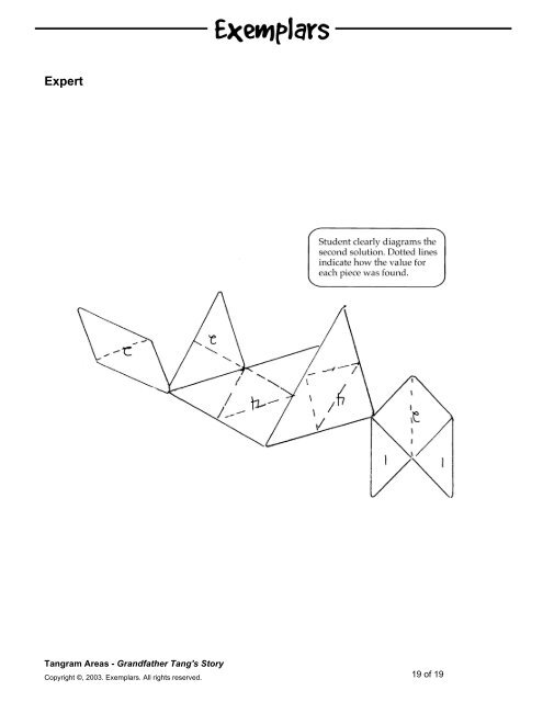 Tangram Areas - Grandfather Tang's Story