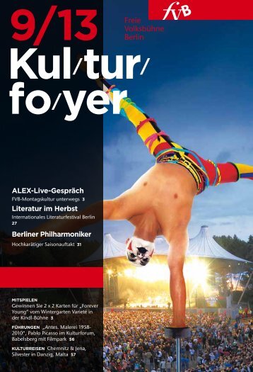 Kulturfoyer 09/2013 - Freie Volksbühne Berlin