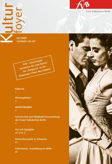06/2009 Spielplan ab Juli - Freie Volksbühne Berlin