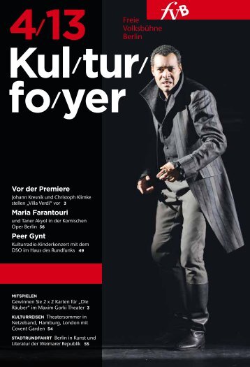 Kulturfoyer 04/2013 - Freie VolksbÃ¼hne Berlin