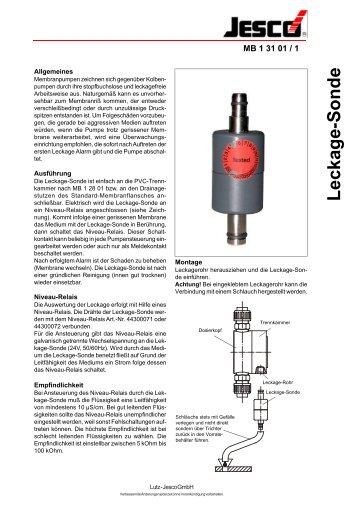 Leckage-Sonde - Lutz-Jesco GmbH