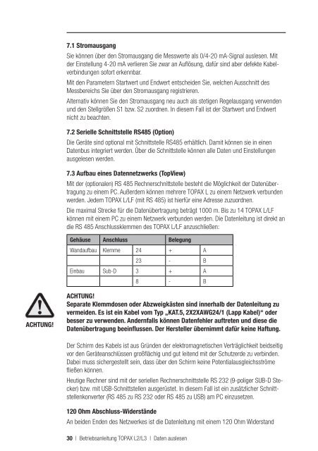 TOPAX L2 / L3 Betriebsanleitung - Lutz-Jesco GmbH