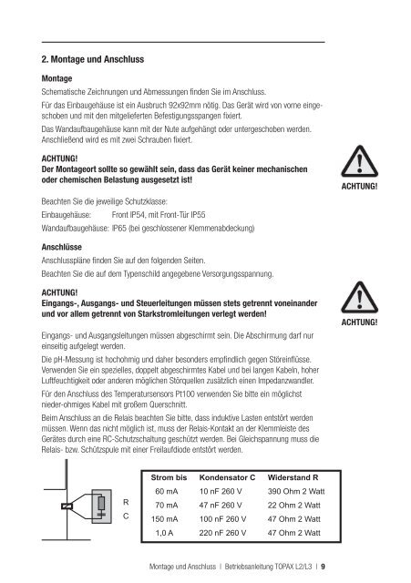 TOPAX L2 / L3 Betriebsanleitung - Lutz-Jesco GmbH