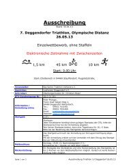 Ausschreibung - Laufverein Deggendorf e.V.