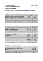 Entgelte und Gebühren - Landesamt für Vermessung und ...