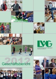 Geschäftsbericht 2012 - Landesvereinigung für Gesundheit ...