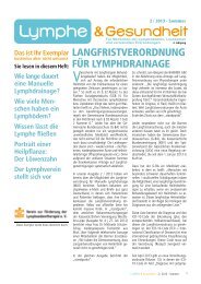 langfristverordnung für lymphdrainage - Lymphe & Gesundheit