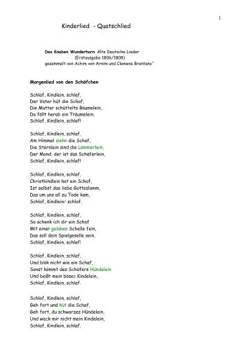 Gedichtform Kinderlied - Lyrikschadchen.de