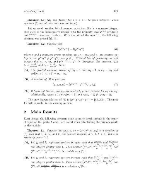 An Abundancy Result for the Two Prime Power Case ... - HIKARI Ltd