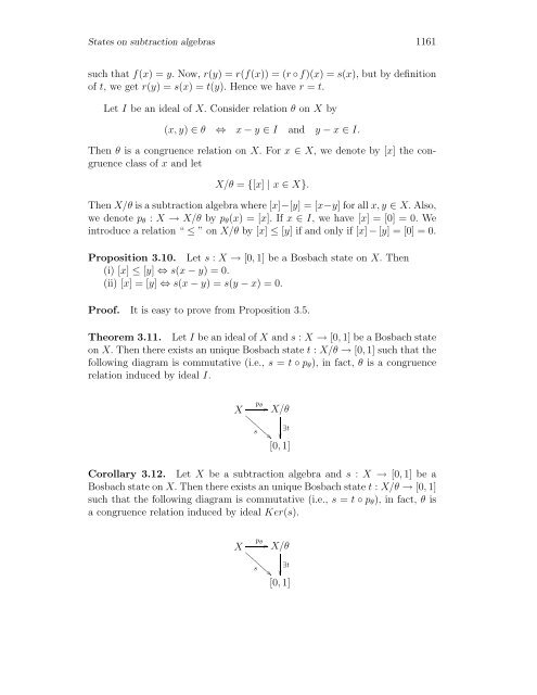 States on Subtraction Algebras 1 Introduction