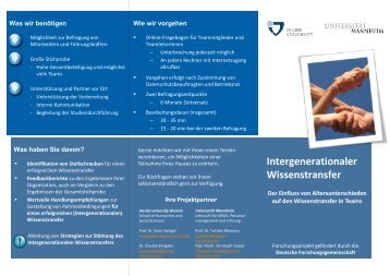 Intergenerationaler Wissenstransfer