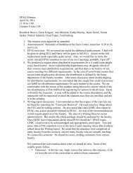 EPAG Minutes April 14, 2011 11:30 to 1:00 Campus Center 214 ...