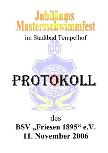 Protokoll - Machers Masters Website