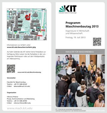 Programm Maschinenbautag Internet.pdf - Fakultät für Maschinenbau