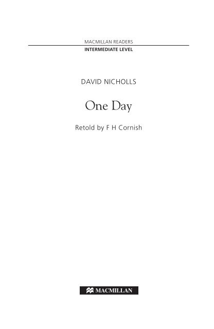 One Day – sample chapter - Macmillan Readers