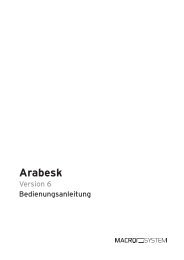 Arabesk 6.pdf - MacroSystem Digital Video AG