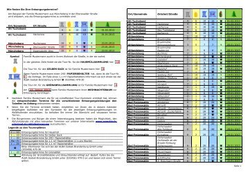 Touernplan 2013 - im Landkreis Märkisch-Oderland