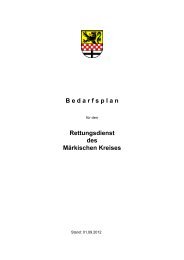 Rettungsdienstbedarfsplan PDF - Märkischer Kreis