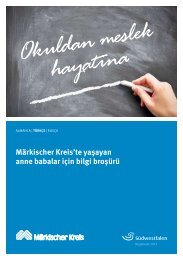 Märkischer Kreis'te yaşayan anne babalar için bilgi broşürü