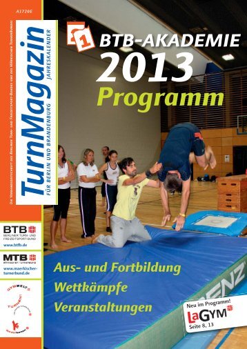 Turnmagazin Akademie-Programm 2013 des MTB und BTB